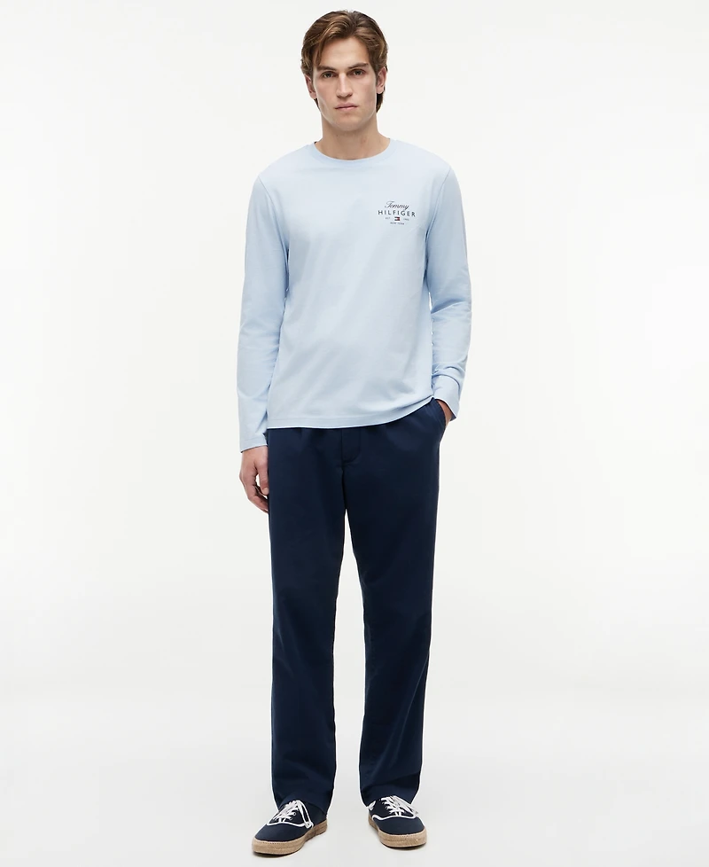 Tommy Hilfiger Men's Script Stack Logo Regular-Fit T-Shirt