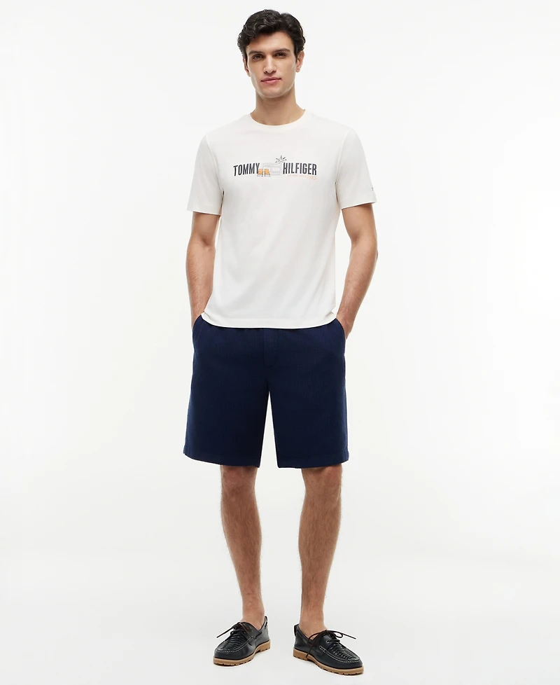 Tommy Hilfiger Men's Summer Chest Graphic Regular-Fit T-Shirt