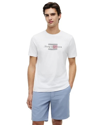 Tommy Hilfiger Men's Script Flag Regular-Fit T-Shirt