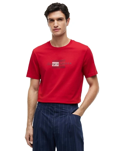 Tommy Hilfiger Men's Script Flag Regular-Fit T-Shirt