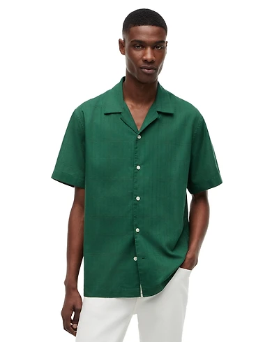 Tommy Hilfiger Men's Open-Structure Windowpane Shirt