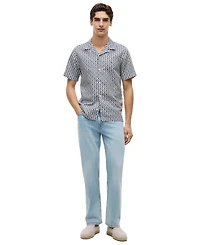 Tommy Hilfiger Men's All-Over Print Regular-Fit Shirt