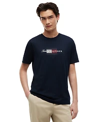 Tommy Hilfiger Men's Script Flag Regular-Fit T-Shirt