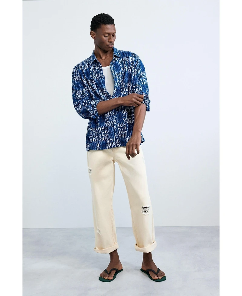 Desigual Men's Geometric print shirt