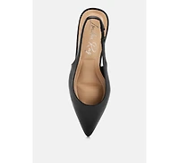 London Rag Women's Shala Kitten Heel Slingbacks