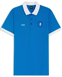 Boss by Hugo Men's Paddy Italy Country Flag Trim Polo Shirt