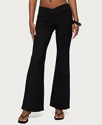 Edikted Women's Alyce Crossover Flared Pants