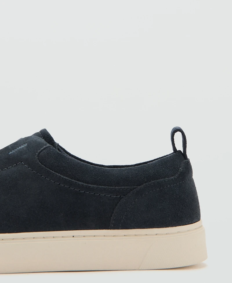 Mango Men's Vibram Sole Suede Leather Athletic Sneakers