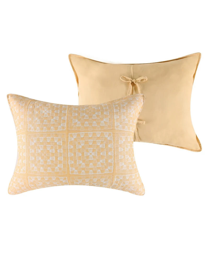 Greenland Home Fashions Granny Squares Reversible 3-Pc. Coverlet Set, Full/Queen