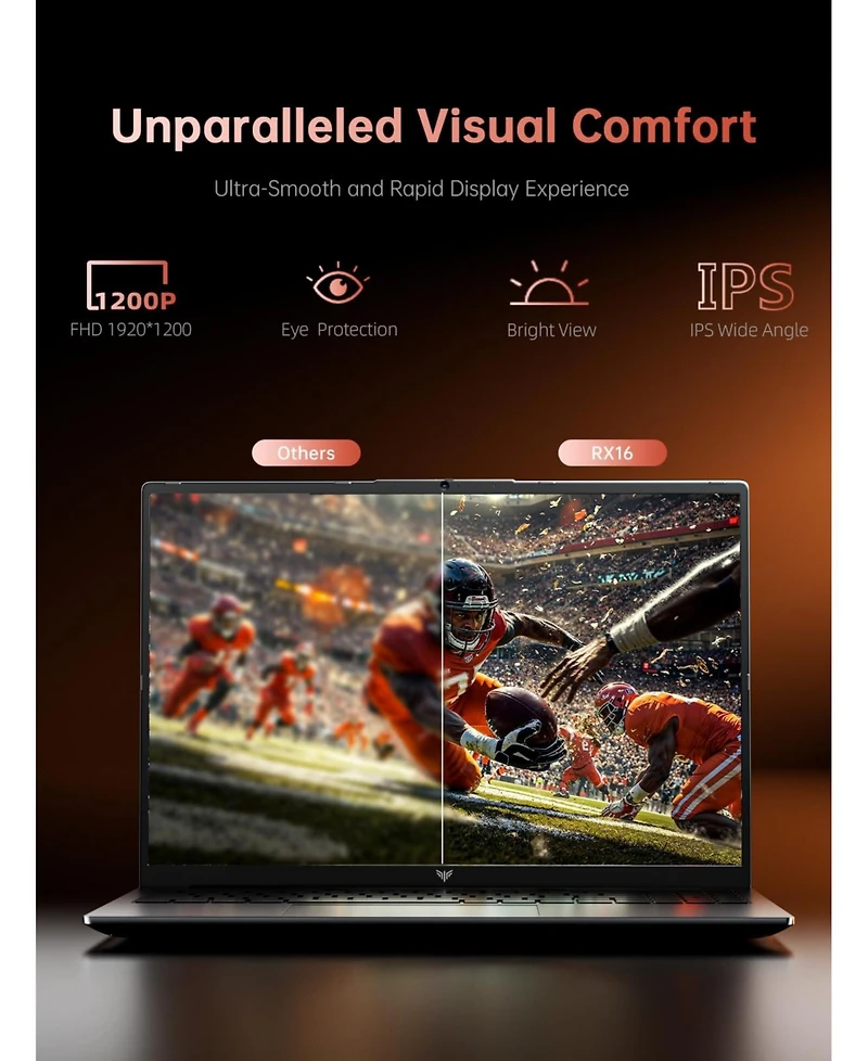 Acemagic RX16 Amd Ryzen 7 H255 Laptop,16GB Ram+512GB Ssd