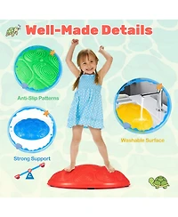 Slickblue Stepping Stones for Kids 8 Pcs Non-Slip Toddler Stepping Stones Balance Sensory Toys