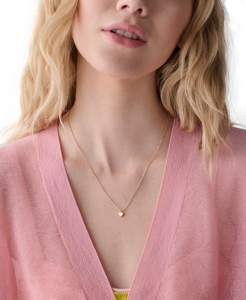 kate spade new york Silver Plated Mini Heart Pendant Necklace