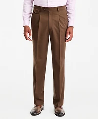 Tayion Collection Men's Classic-Fit Medium Brown Suit Separate Pants