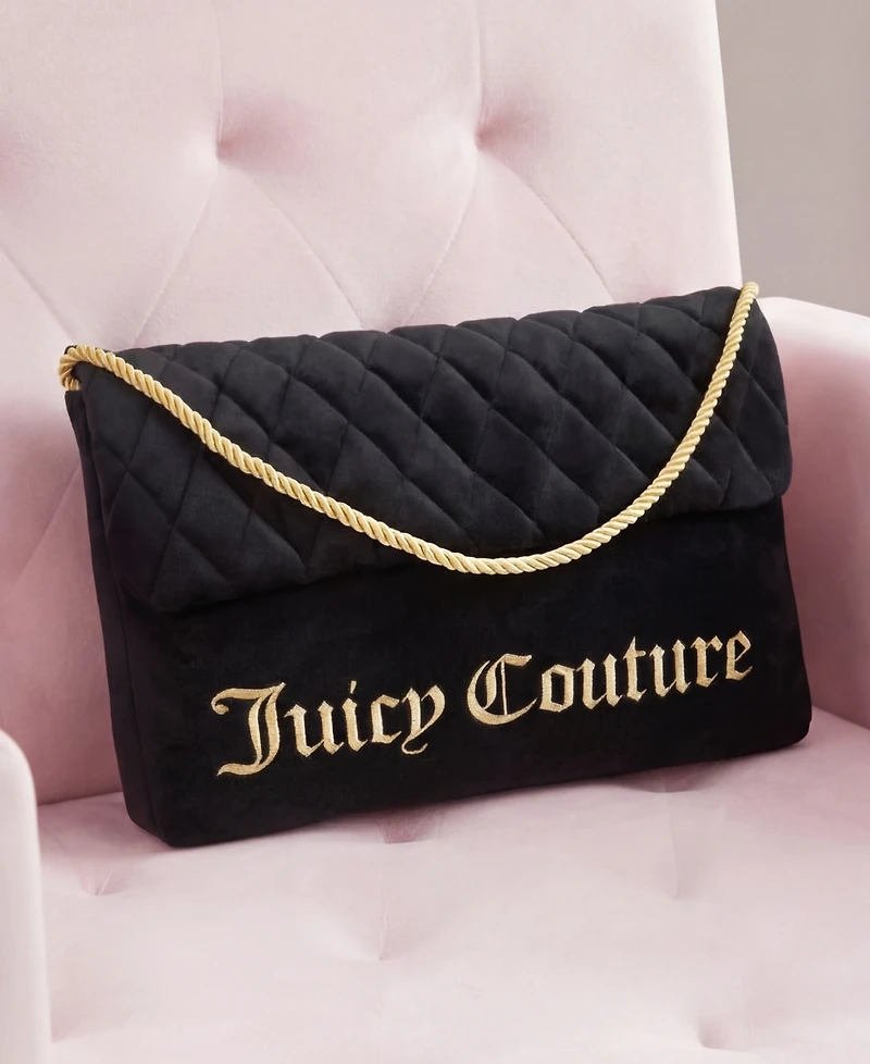 Juicy Couture Purse Shaped Decorative Pillow, 10" x 16"