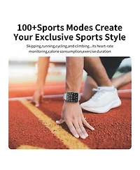 Sugift Smart Watch with 2.1" Hd Touchscreen, Bluetooth Calling, Wellness Tracking, Bonus Leather Strap Included