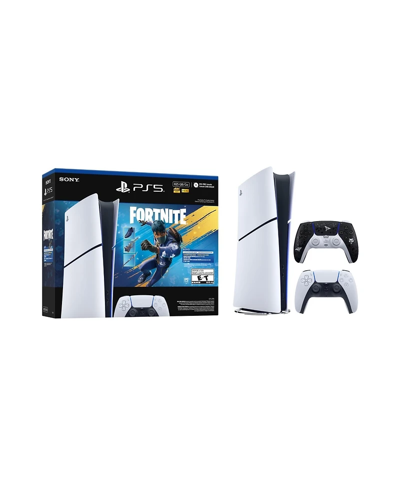 PlayStation 5 Digital Edition 825GB Fortnite Bundle Console with DualSense Controller & The Last of Us