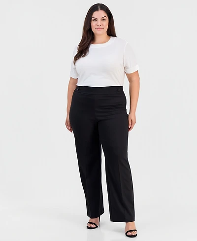 Anne Klein Essentials Women's Pull-On Side Tab Trousers