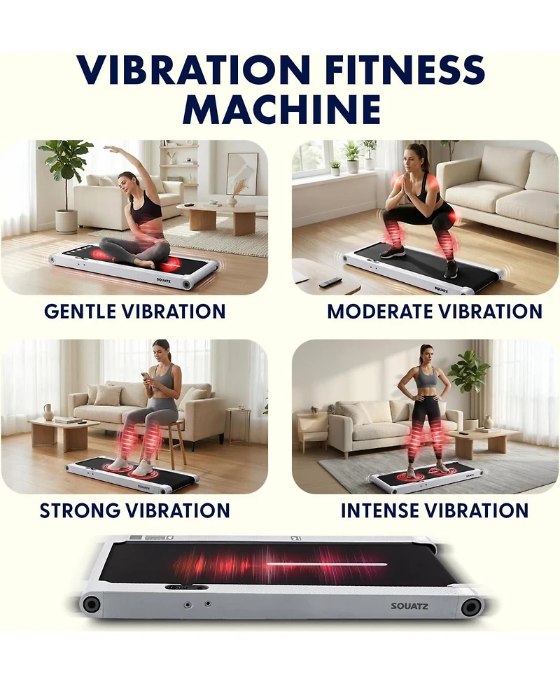 Squatz 2-in-1 Walking Pad with Vibration Plates