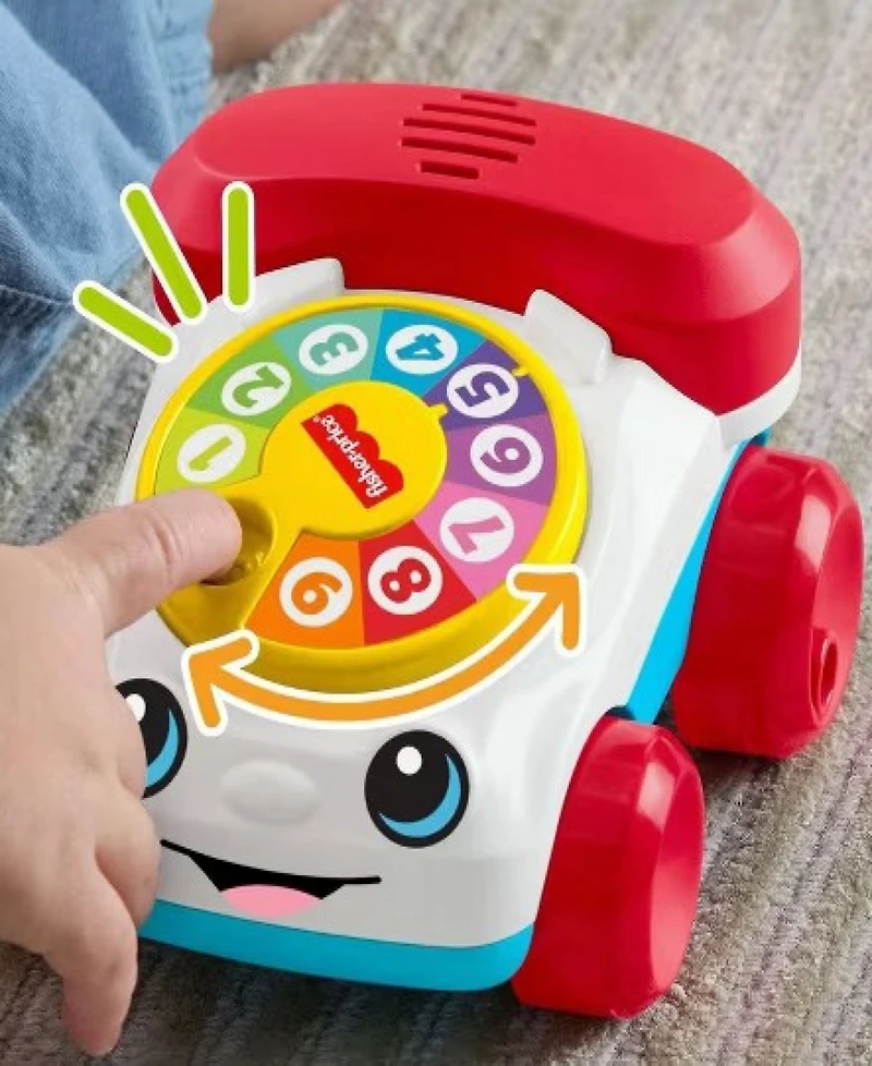 Fisher-Price Chatter Telephone Vehicle Push-Along Toy