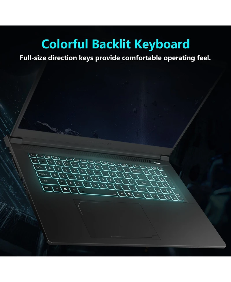 Thunderobot Storm Traditional Laptop Intel Core i7 32GB Ram Nvidia GeForce Rtx 5060 2TB Ssd Storage Windows 11 Home 165Hz