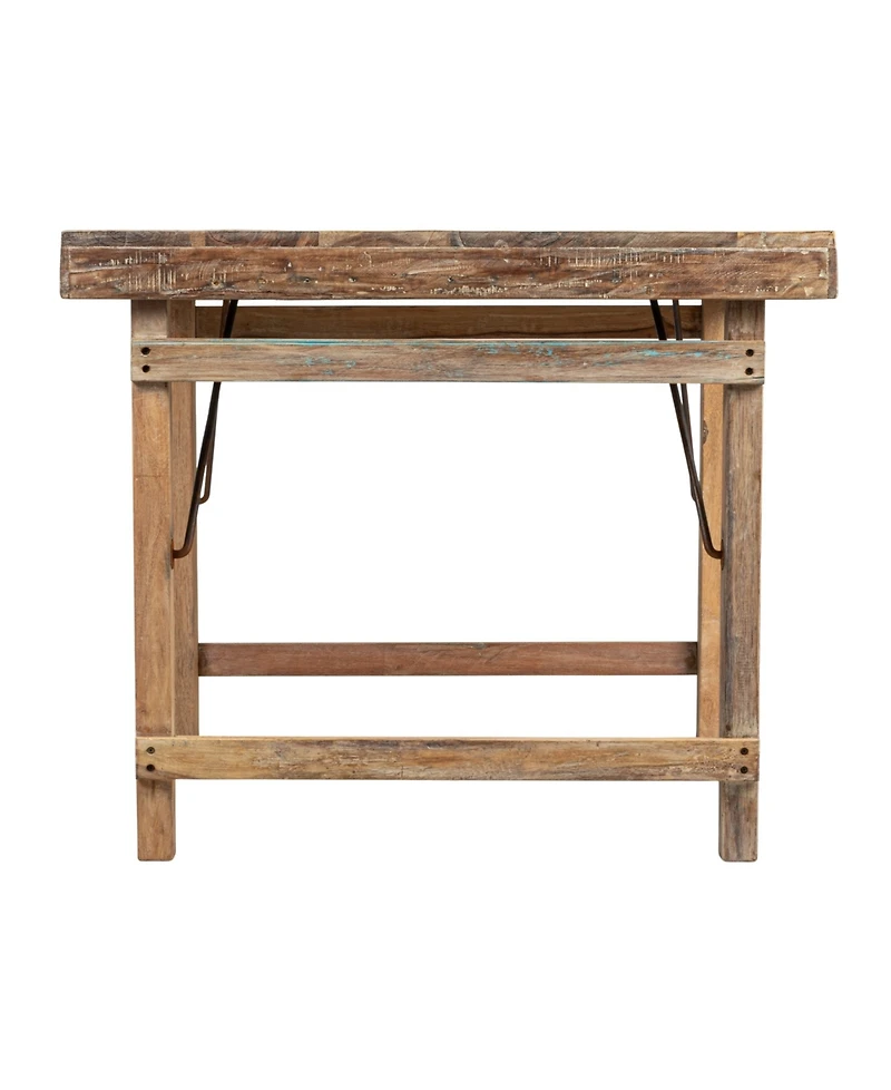 Storied Home 36" Wood Square Folding Table