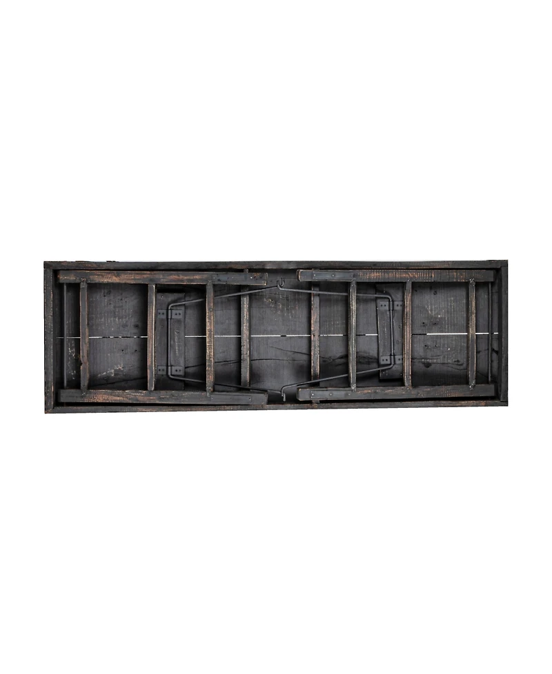 Storied Home 66" Wood Long Folding Table