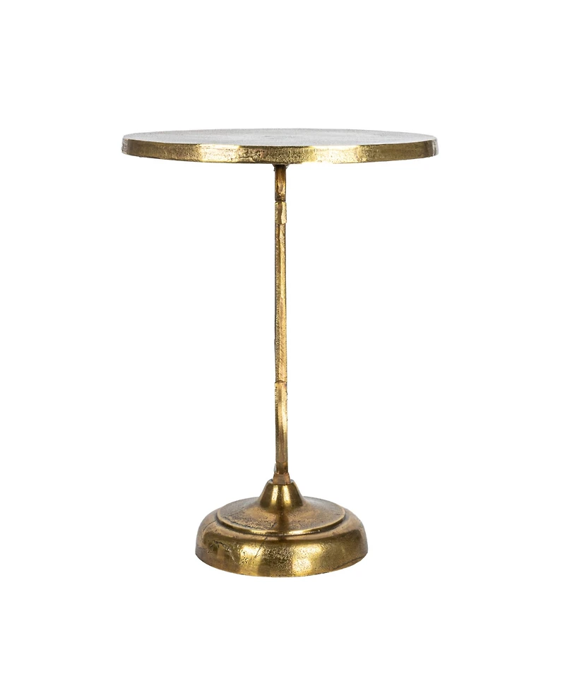 Storied Home 15" Metal Round Nautical Accent Table