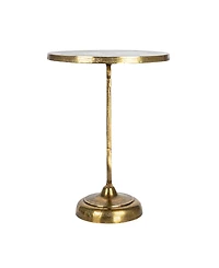 Storied Home 15" Metal Round Nautical Accent Table
