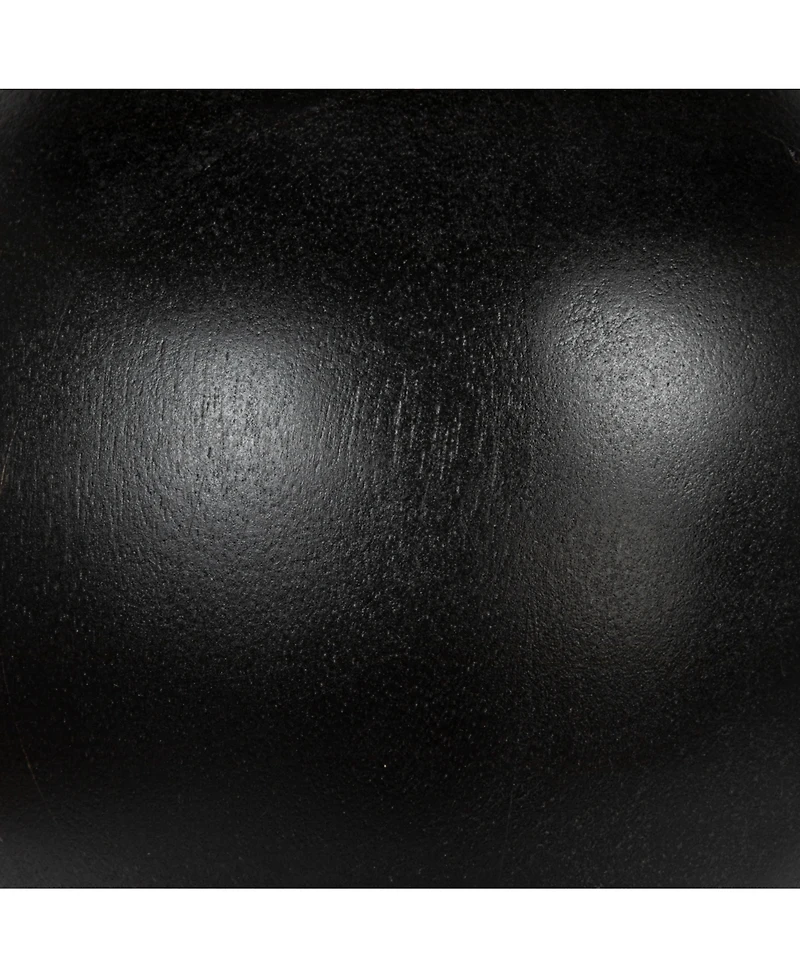 Storied Home 13" Mango Wood Round Over-sized Bubble End Table