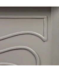 Storied Home 37" Wood Small Victorian Decorative Fireplace Mantel