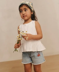 abercrombie kids Girls' Bow Cherry Denim Shorts