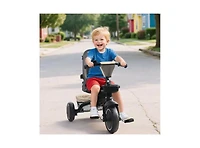Kinder King 8-in-1 Folding Kids Tricycle Stroller with Adjustable Push Handle, Convertible Toddler