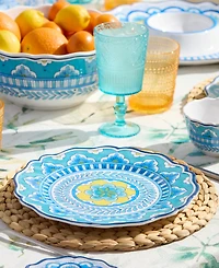 Certified International Melamine Dinner Plates, Set of 4