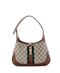 Pre-Owned Gucci Small Jackie 1961 Hobo Gg Coated Canvas