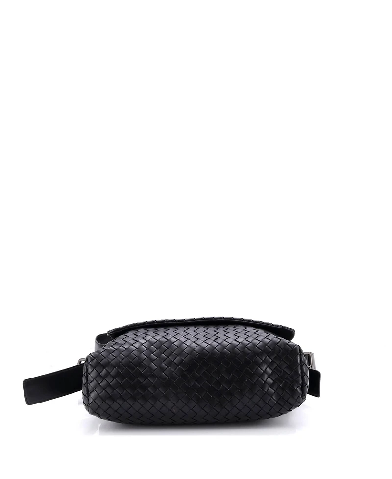 Pre-Owned Bottega Veneta Medium Square Flap Messenger Bag Intrecciato Nappa