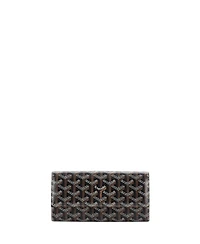 Pre-Owned Goyard Long Varenne Wallet Coated Canvas