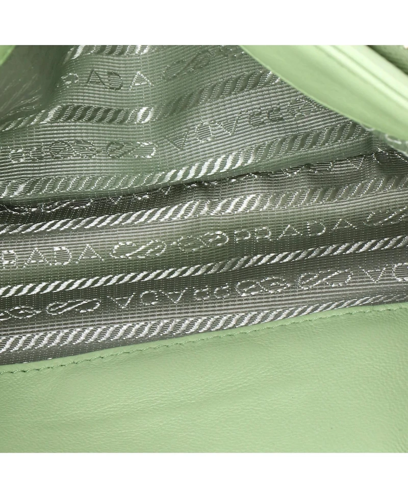 Pre-Owned Prada Small Padded Buckle Crossbody Bag Nappa Leather