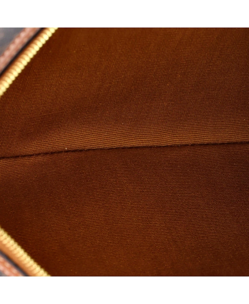 Pre-Owned Celine Small Zip Pouch Triomphe Coated Canvas