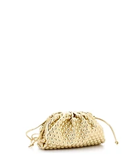 Pre-Owned Bottega Veneta Mini The Pouch Bubble Wrap Textured Leather