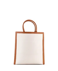 Pre-Owned Celine Large Vertical Cabas Tote Canvas with Leather