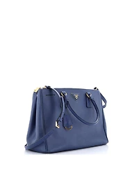 Pre-Owned Prada Medium Double Zip Lux Tote Saffiano Leather