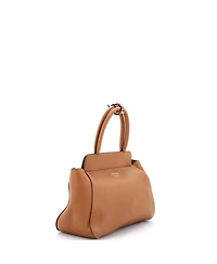 Pre-Owned Prada Medium Frame Tote Soft Grain Leather