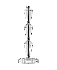 Vienna Full Spectrum Goddin Accent Table Lamp 23" High Faceted Crystal Column Geneva Drum Shade for Bedroom Living Room Bedside Nightstand Kids