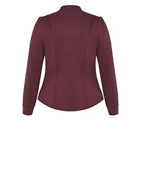 City Chic Women's Piping Praise Jacket
