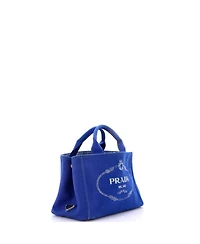 Pre-Owned Prada Mini Canapa Tote Denim