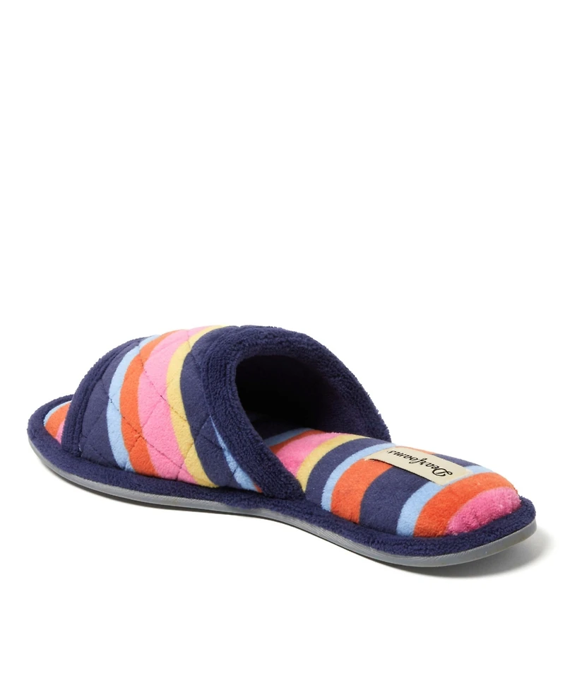 Dearfoams Women's Microfiber Terry Slide Slipper, Online Only