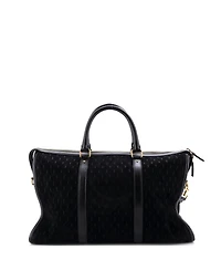 Pre-Owned Saint Laurent Medium Duffle Bag Monogram All Over Suede