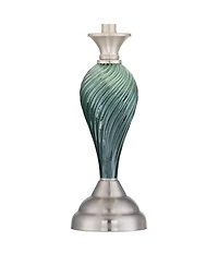 Regency Hill Arden 25" High Twist Modern Coastal Table Lamps Set of 2 Living Room Bedroom Bedside