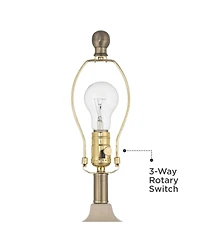 360 Lighting Kayla 23 1/2" High Small Modern Coastal Accent 3-Way Table Lamp Ceramic Single Living Room Bedroom (Colors May Vary)