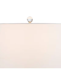 Vienna Full Spectrum Alfred " High Soft Brass and Crystal Column Table Lamp Set of 2